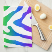 Linge De Cuisine Modèle Rainbow Zebra (Quart Plié)