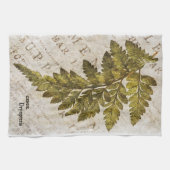 Linge De Cuisine Modèle tropical de Green Fern Botanical Ferns (Horizontal)