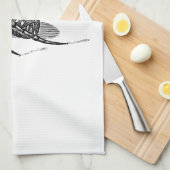 Linge De Cuisine Modèle vintage d'araignées d'illustration (Quart Plié)