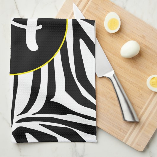 Linge De Cuisine Modèle Zebra (Quart Plié)
