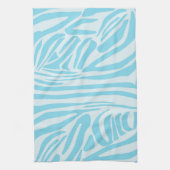 Linge De Cuisine Modèle Zèbre Bleu (Vertical)