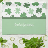 Linge De Cuisine Modèles de trèfle vert pour la Saint-Patrick (Plié)