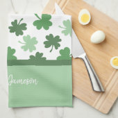 Linge De Cuisine Modèles de trèfle vert pour la Saint-Patrick (Quart Plié)
