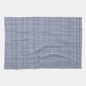 Linge De Cuisine Modern Blue Vichy Christmas Kitchen Towel (Horizontal)