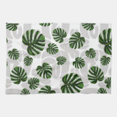 Linge De Cuisine Modern Boho Botanical Leaves Pattern (Horizontal)