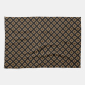 Linge De Cuisine Modern Camel Diamond Pattern  (Horizontal)