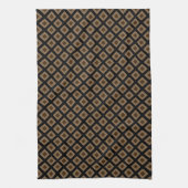 Linge De Cuisine Modern Camel Diamond Pattern  (Vertical)