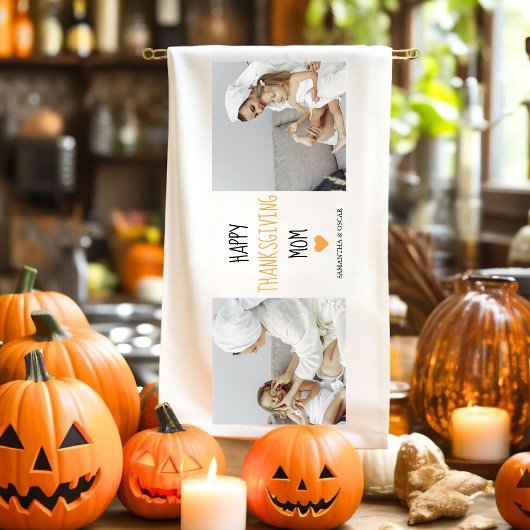 Linge De Cuisine Modern Collage Photo Bon thanksgiving Maman