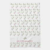 Linge De Cuisine Modern Holiday Christmas Greenery Botanical Berry (Vertical)