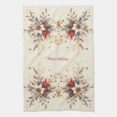 Linge De Cuisine Modern Holiday Flowers Kitchen Towel (Vertical)