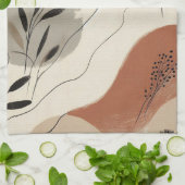 Linge De Cuisine Modern Minimalist Organic Abstract Shapes Pattern (Plié)