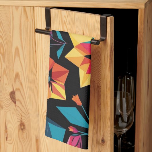 Linge De Cuisine modern Simple Star geometric colorful pattern (Pliage en tiers)