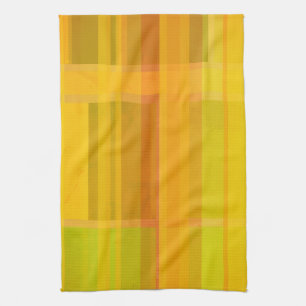 Linge De Cuisine Moderne Abstrait Couleurs Citronnées Colorées