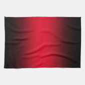 Linge De Cuisine Moderne brillant rouge et noir (Horizontal)
