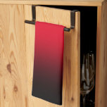 Linge De Cuisine Moderne brillant rouge et noir<br><div class="desc">Un design contemporain,  rouge vif et noir foncé. Customisez la couleur rouge arrière - plan pour correspondre à votre décor de cuisine. Créez votre propre design graphique moderne.</div>