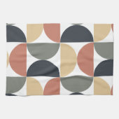 Linge De Cuisine Moderne Charbon de Bois Saumon du Milieu du Siècle (Horizontal)