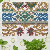 Linge De Cuisine Moderne conçu inspiré de l'ethnique serbe seamless (Plié)