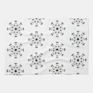Linge De Cuisine Moderne Élégant Flocon de Neige Noël Simple