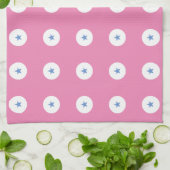 Linge De Cuisine Moderne Funky Blue Star Changeable Arrière - plan (Plié)