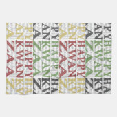 Linge De Cuisine Moderne Happy Kwanzaa (Horizontal)