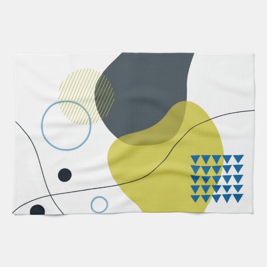 Linge De Cuisine Moderne, Memphis, cool, unique, illustration à la (Horizontal)