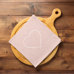 Linge De Cuisine Moderne Pastel Rose & Coeur Minimaliste Beau Cadea<br><div class="desc">Moderne Pastel Rose & Coeur Minimaliste Beau Cadeau</div>