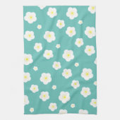 Linge De Cuisine Moderne Printemps aqua dégradé de la flore jaune m (Vertical)