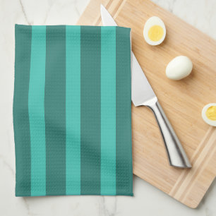 Linge De Cuisine Moderne Simple 2 Tone Stripe Géométrique Forêt Ver