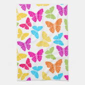 Linge De Cuisine Moderne Vibrant Arc-en-ciel Butterfly mûre Motif (Vertical)