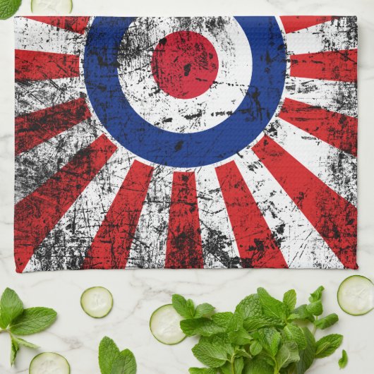 Linge De Cuisine Modes cibles MOD Sunburst cible Roundel (Plié)