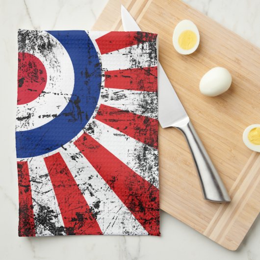 Linge De Cuisine Modes cibles MOD Sunburst cible Roundel (Quart Plié)