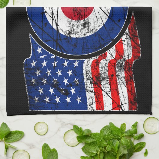 Linge De Cuisine Modes de cible MOD USA - Roundel cible (Plié)