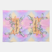 Linge De Cuisine Modifier le texte Ajouter le nom Boho Flèches Fleu (Horizontal)