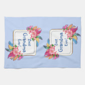 Linge De Cuisine Modifier le texte Ajouter le nom Boho Flower Feath (Horizontal)