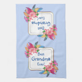 Linge De Cuisine Modifier le texte Ajouter le nom Boho Flower Feath (Vertical)