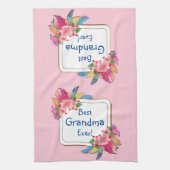 Linge De Cuisine Modifier le texte Ajouter le nom Boho Flower Feath (Vertical)