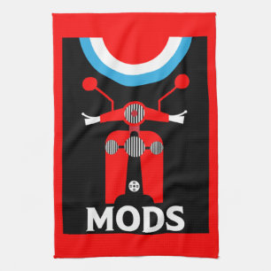 Linge De Cuisine Mods Et Rockers Anglais D'Inspiration vintage