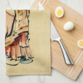 Linge De Cuisine Moine rouge 1840 (Quart Plié)