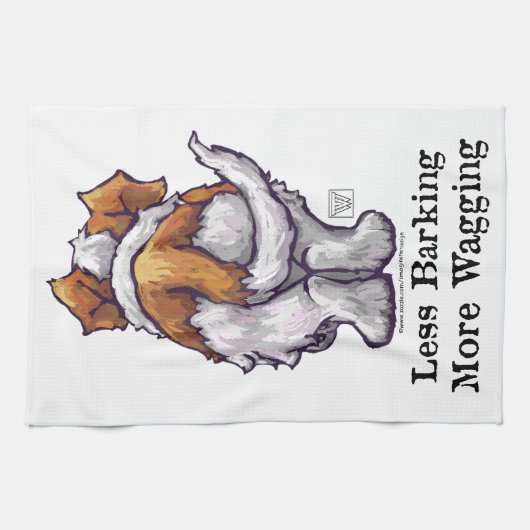 Linge De Cuisine Moins d'aboiement, plus de baguage (Horizontal)