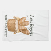 Linge De Cuisine Moins De Regrets Plus De Baguettes Drôle Pain Fran (Horizontal)