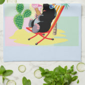 Linge De Cuisine mole sur la plage (Plié)