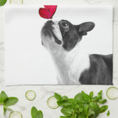 Linge De Cuisine Mollie enfant de souris Boston terriers (Plié)