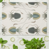 Linge De Cuisine Mollusques d'astrolabe (vert) (Plié)