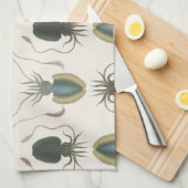 Linge De Cuisine Mollusques d'astrolabe (vert) (Quart Plié)
