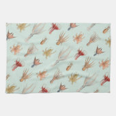 Linge De Cuisine Mollusques vintages (bleus) (Horizontal)