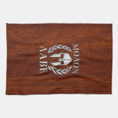 Linge De Cuisine Molon Labe Spartan Warrior Laurels Mahogany Imprim (Horizontal)