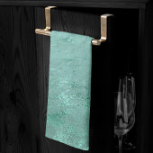 Linge De Cuisine Molten Jade | Marbre de luxe Emerald Green