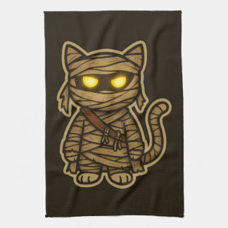 Linge De Cuisine Momie Mignonne Chat Effrayant