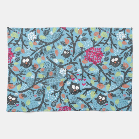 Linge De Cuisine Mon animal familier fol de hibou (Horizontal)