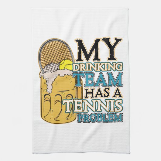 Linge De Cuisine Mon équipe potable a un problème de tennis (Vertical)